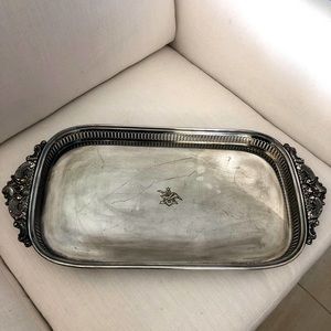 Anheuser Busch silver plated tray.  11 X 23 1/2” Weighs about 6 pounds.